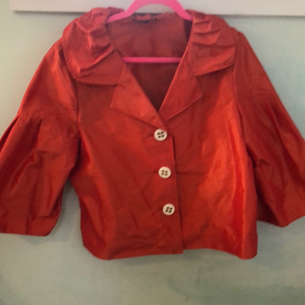 Burnt orange dress jacket